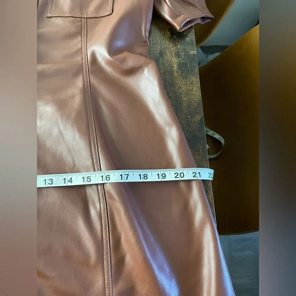 Noisy May Pushy PU Brown dress - Picture 14 of 14